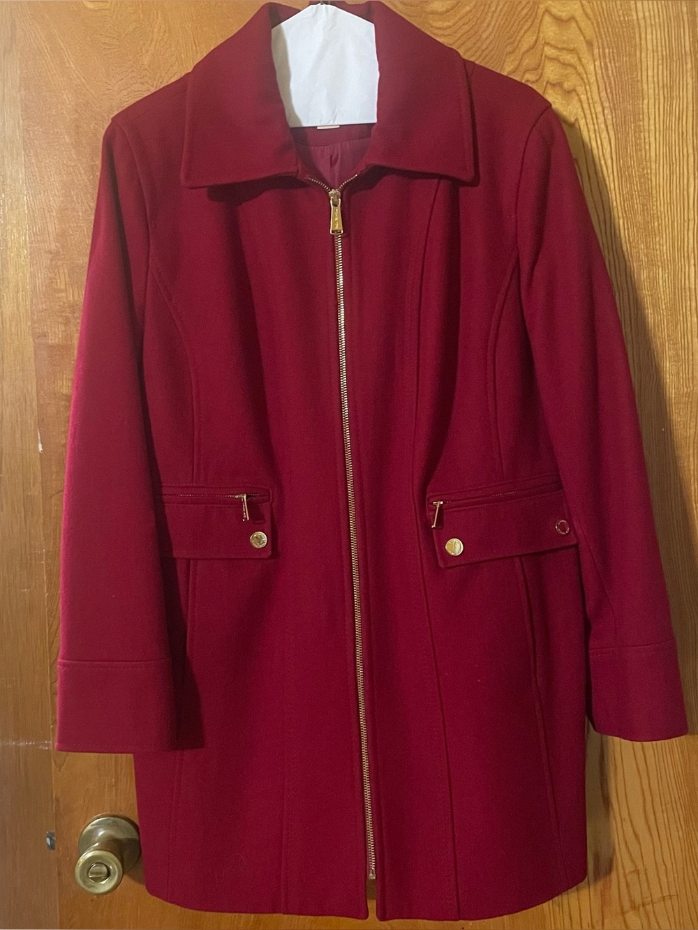 Michael Kors Red Coat w/ Hood Size 14